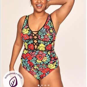 Floral One-Piece Bathing Suit
